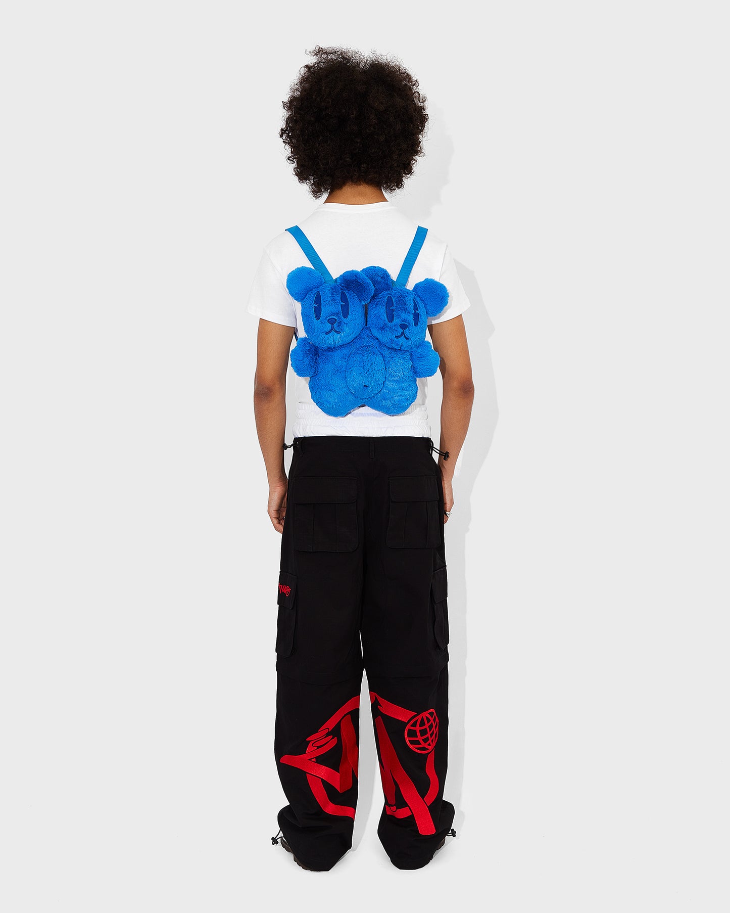 Blue Teddy Mascot Bag