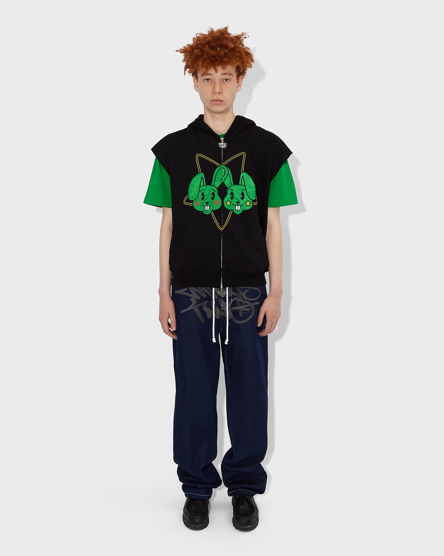 Men's Bunny Sleeveless Hoodie