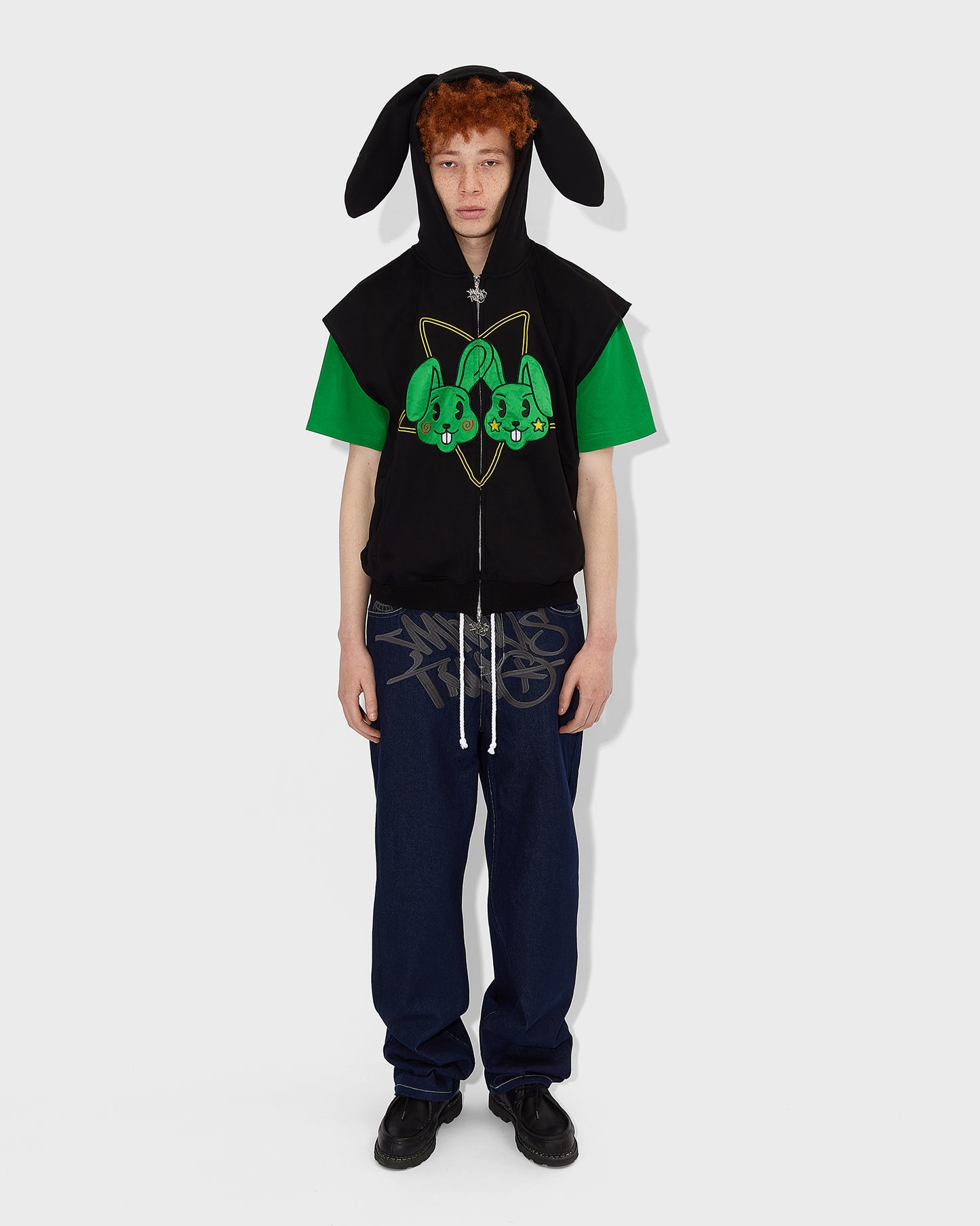 Men's Bunny Sleeveless Hoodie