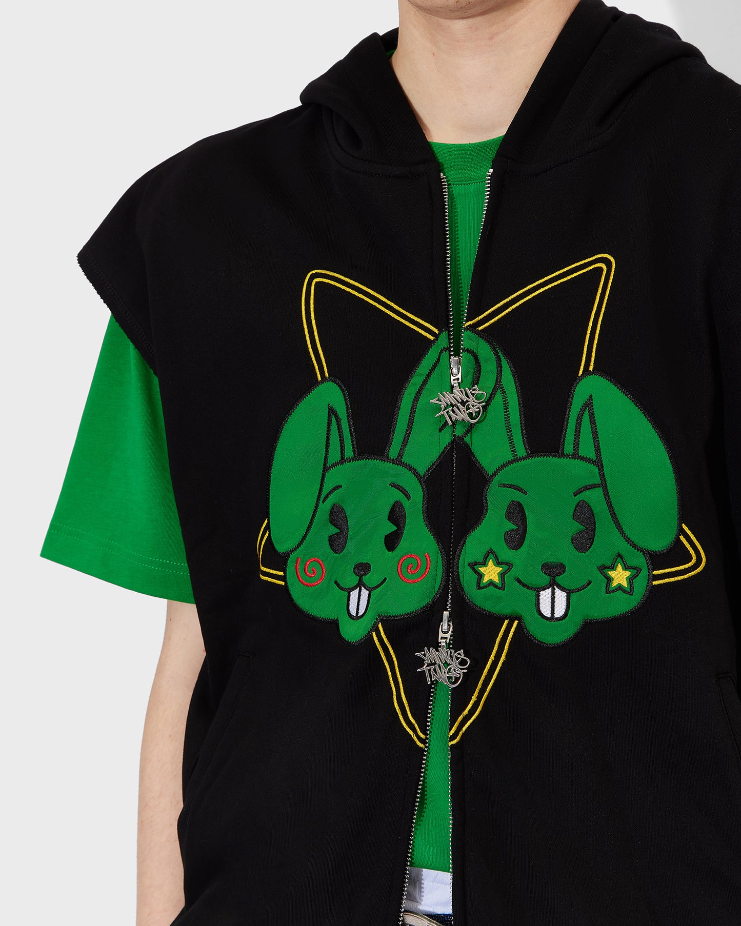 Men's Bunny Sleeveless Hoodie