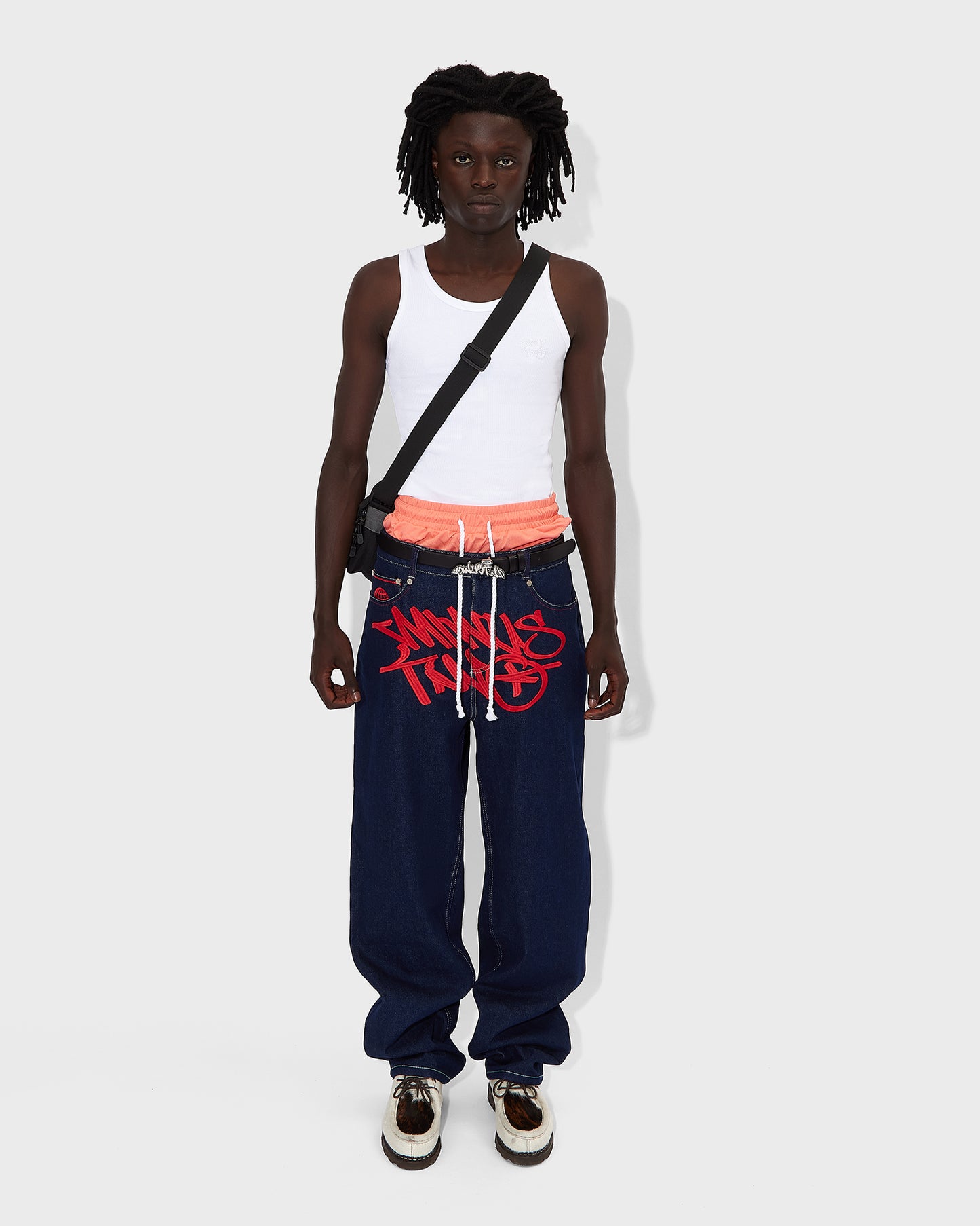 Blue Graff Jeans Red Logo