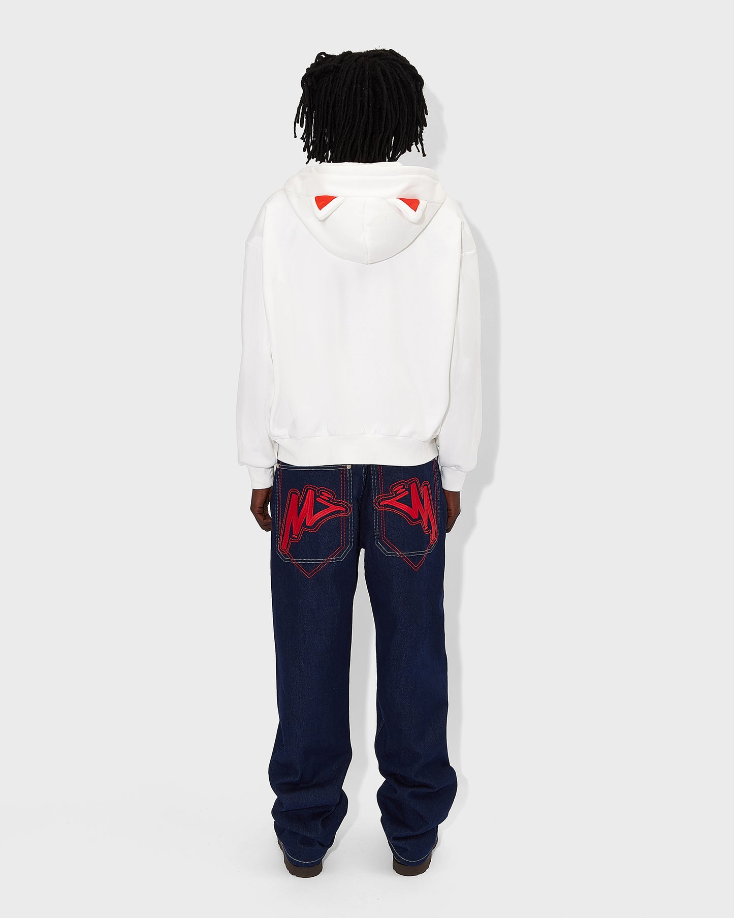 Blue Graff Jeans Red Logo