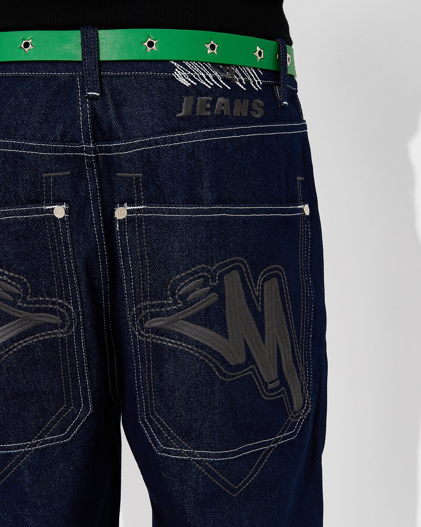 Blue Graff Jeans (Grey Logo)