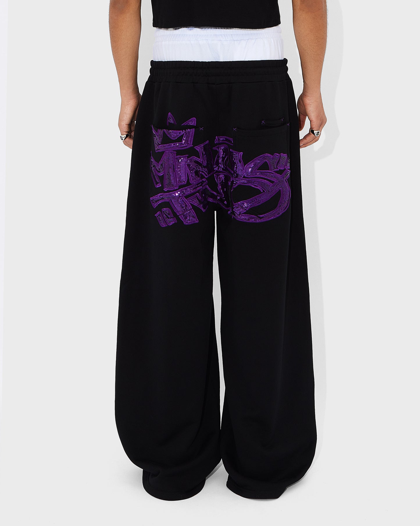 Crown Logo Joggers (Purple Logo)