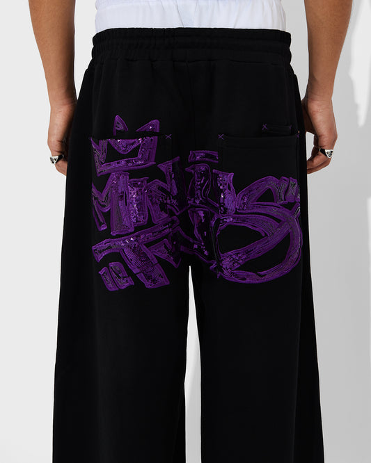 Crown Logo Joggers (Purple Logo)