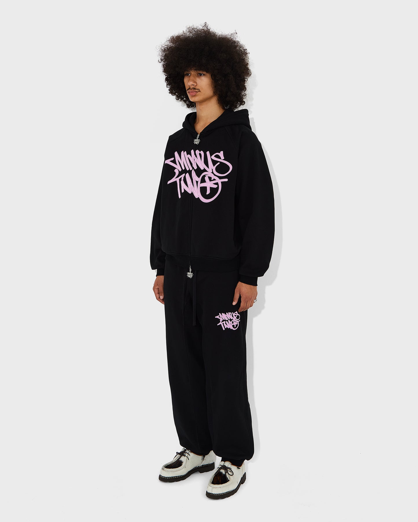 Stack Pink Logo Hoodie