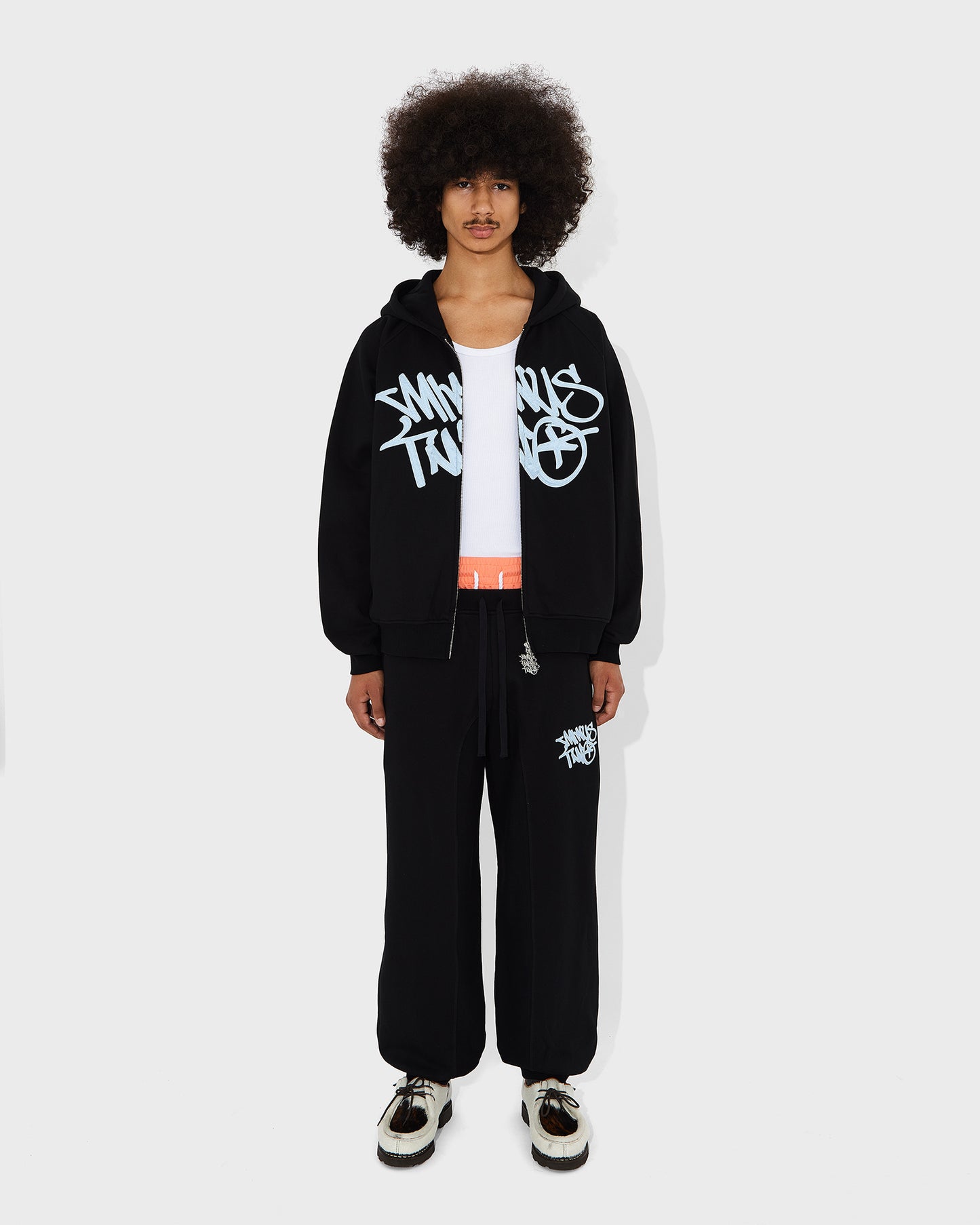 Stack Blue Logo Joggers