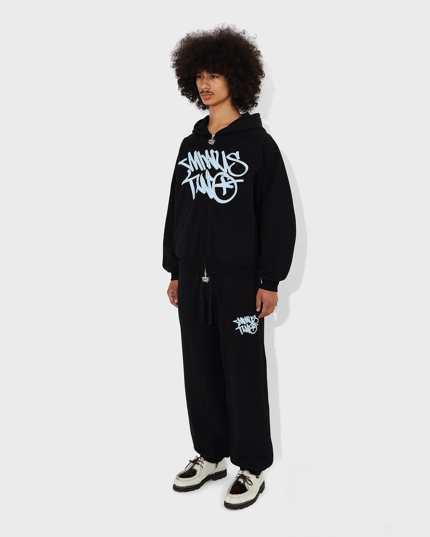 Stack Blue Logo Hoodie