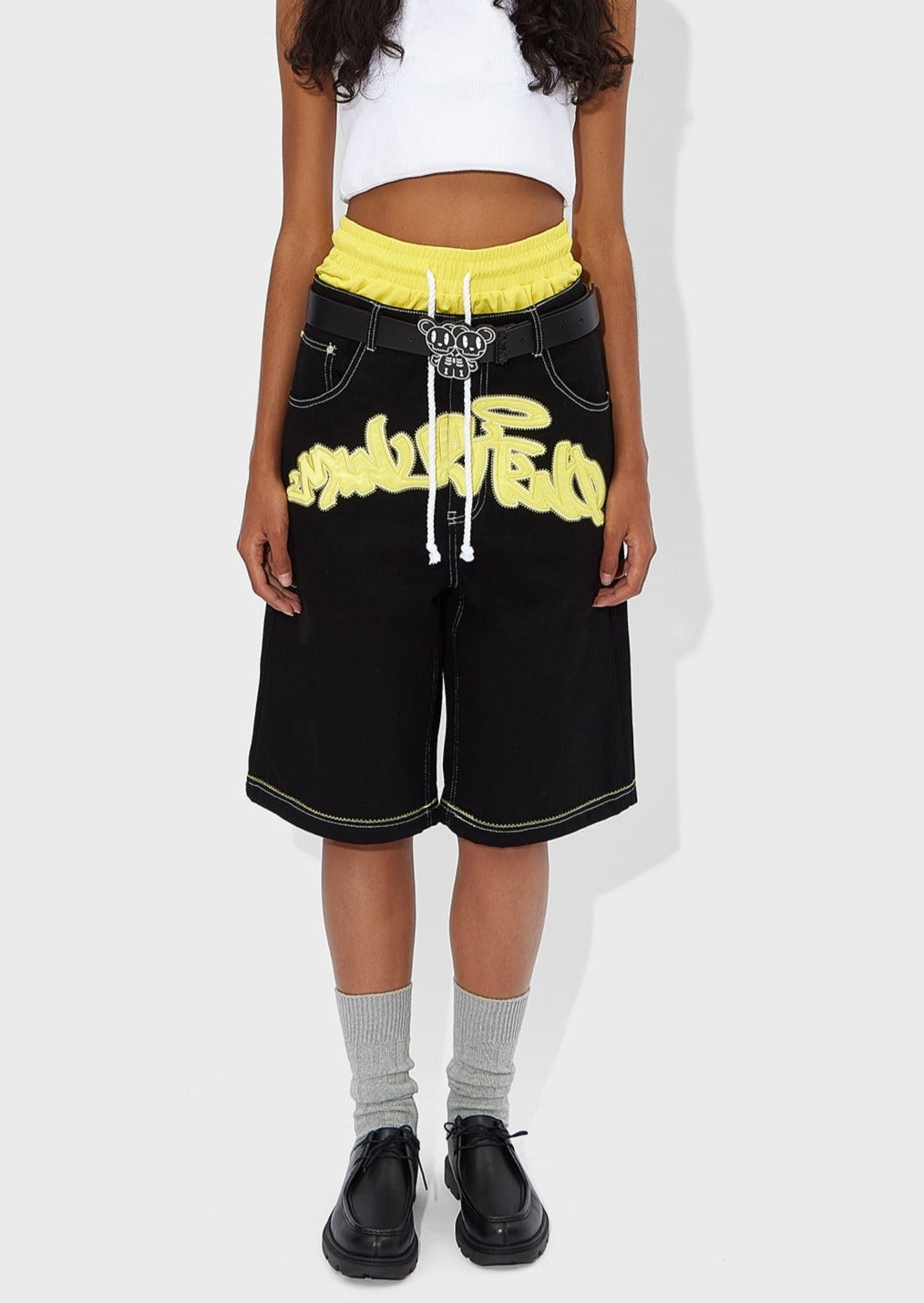 Black Arch Logo Jorts