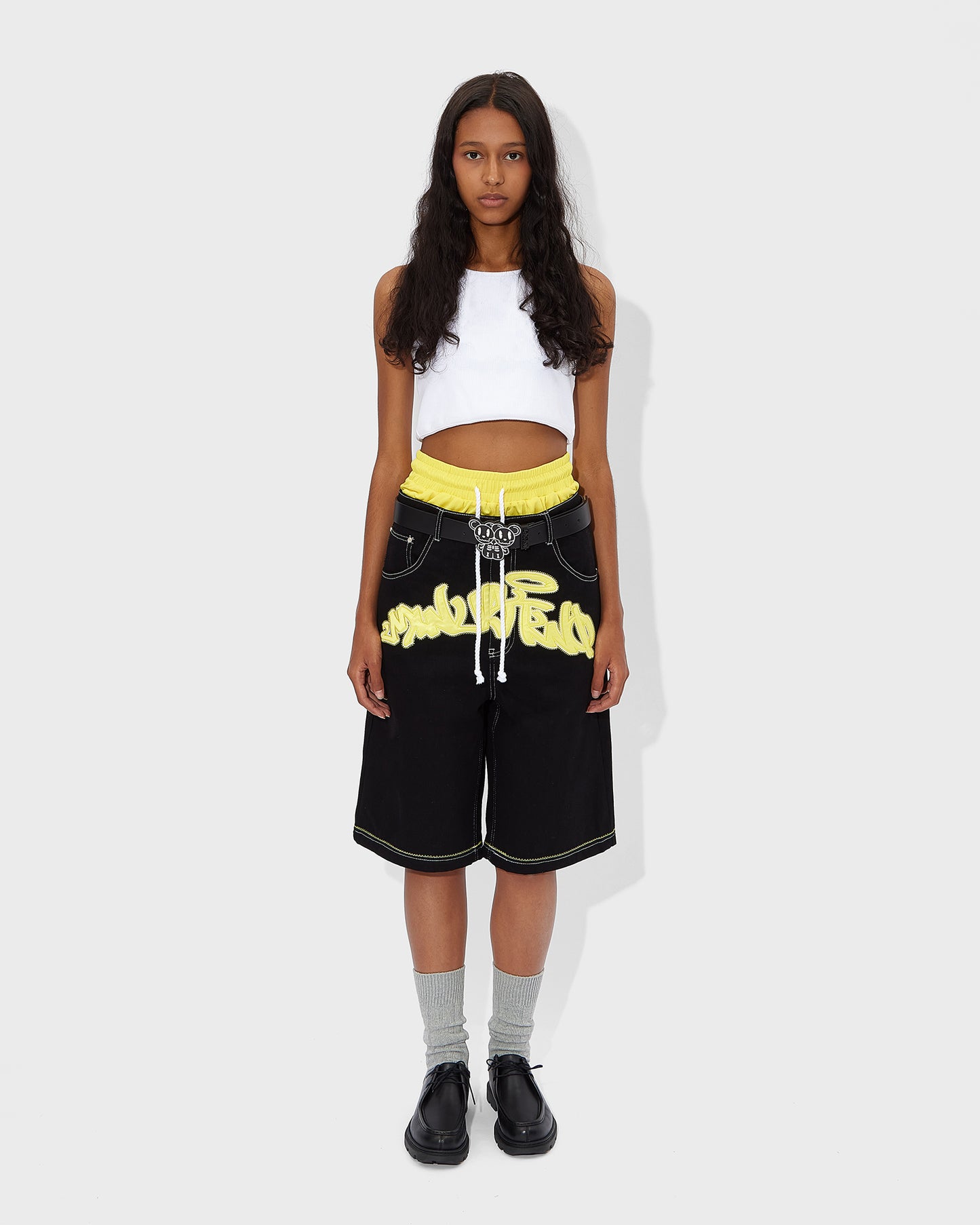 Black Arch Logo Jorts
