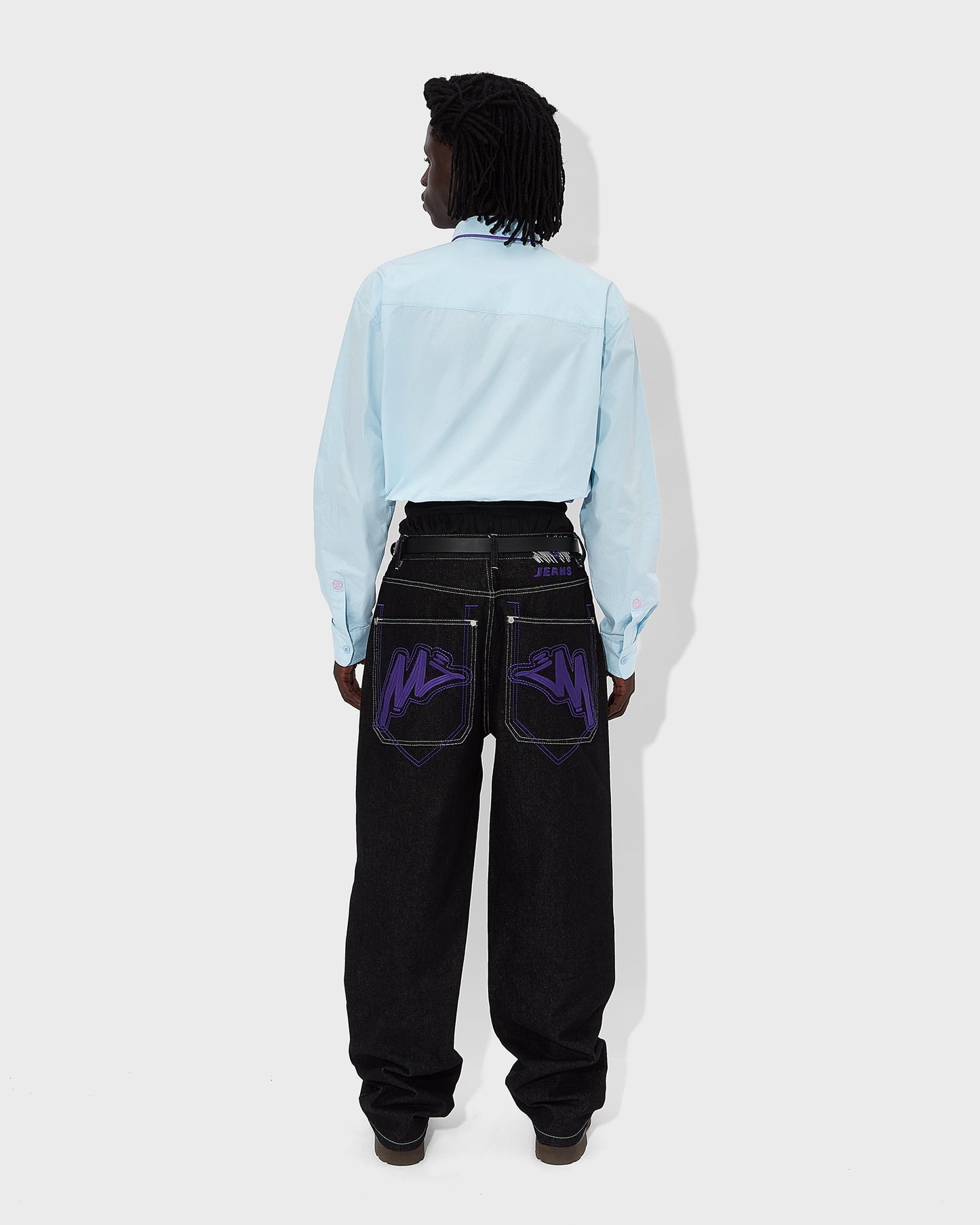 Black Graff Jeans (Purple Logo)