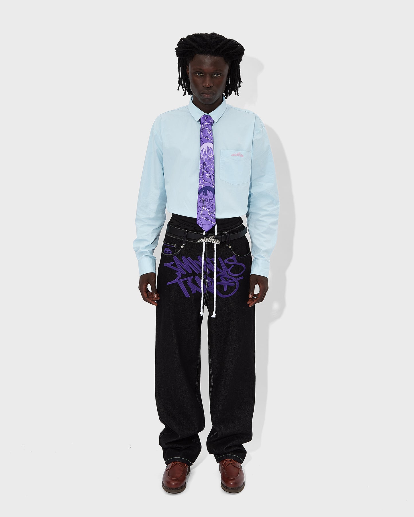 Black Graff Jeans (Purple Logo)