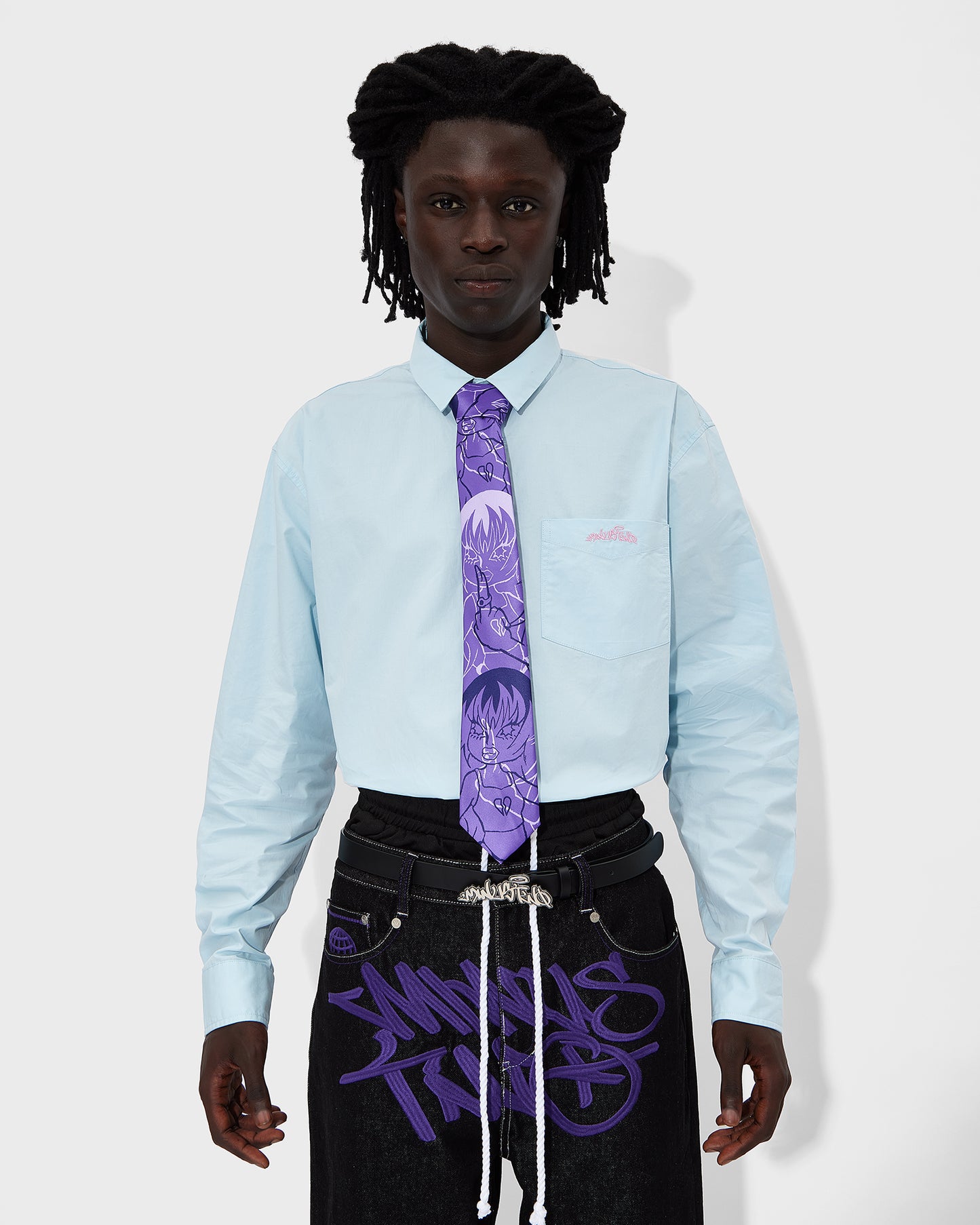Black Graff Jeans (Purple Logo)