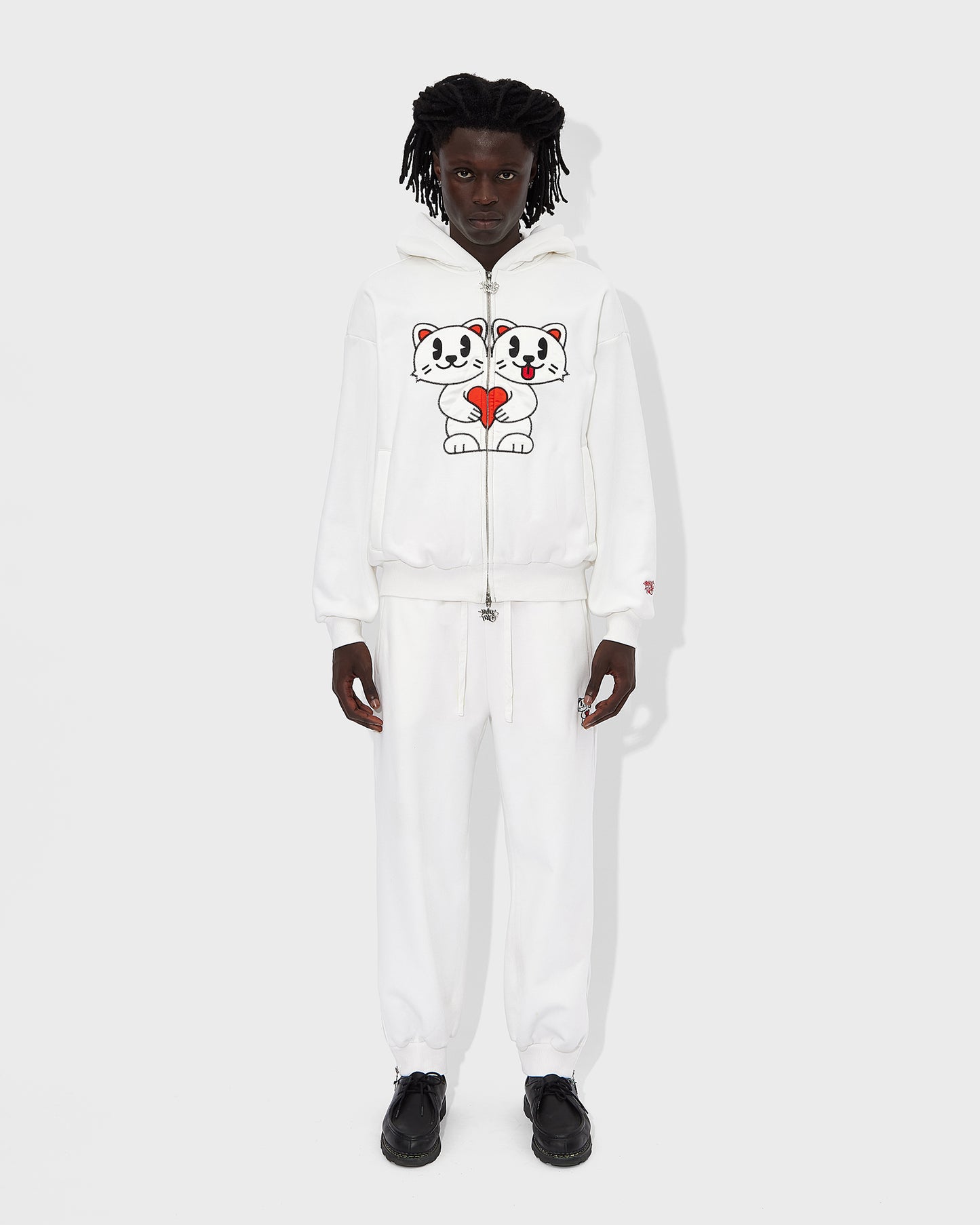 White Kitty Mascot Tracksuit