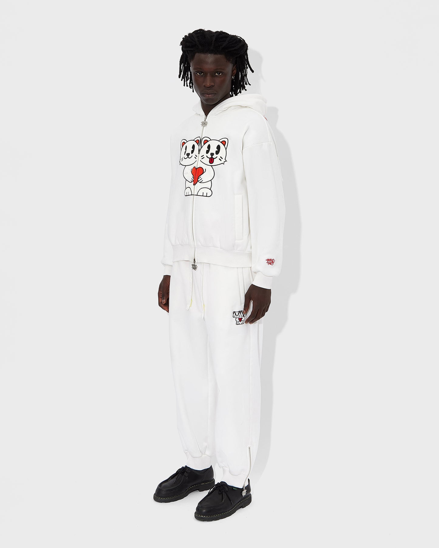 White Kitty Mascot Tracksuit