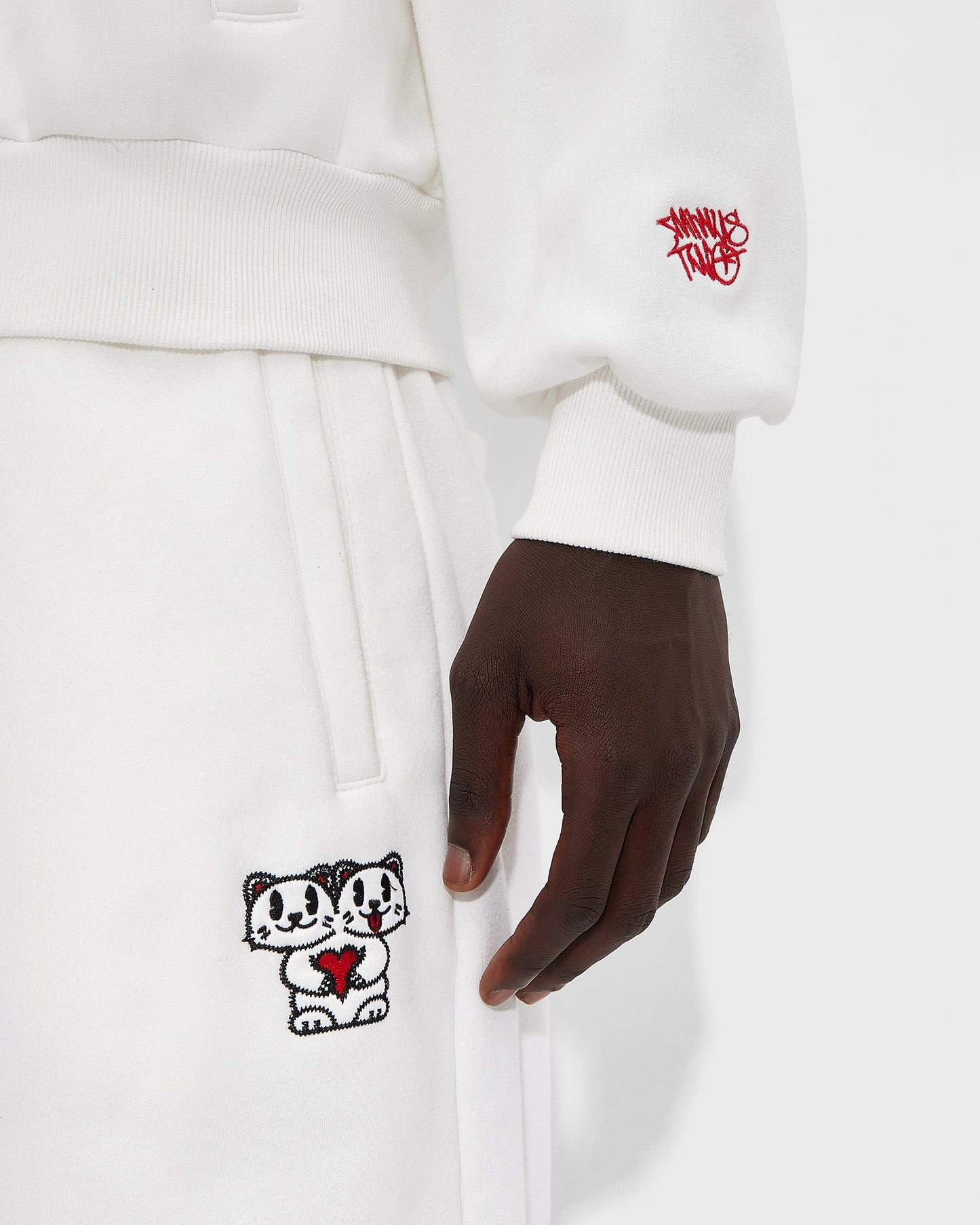 White Kitty Joggers