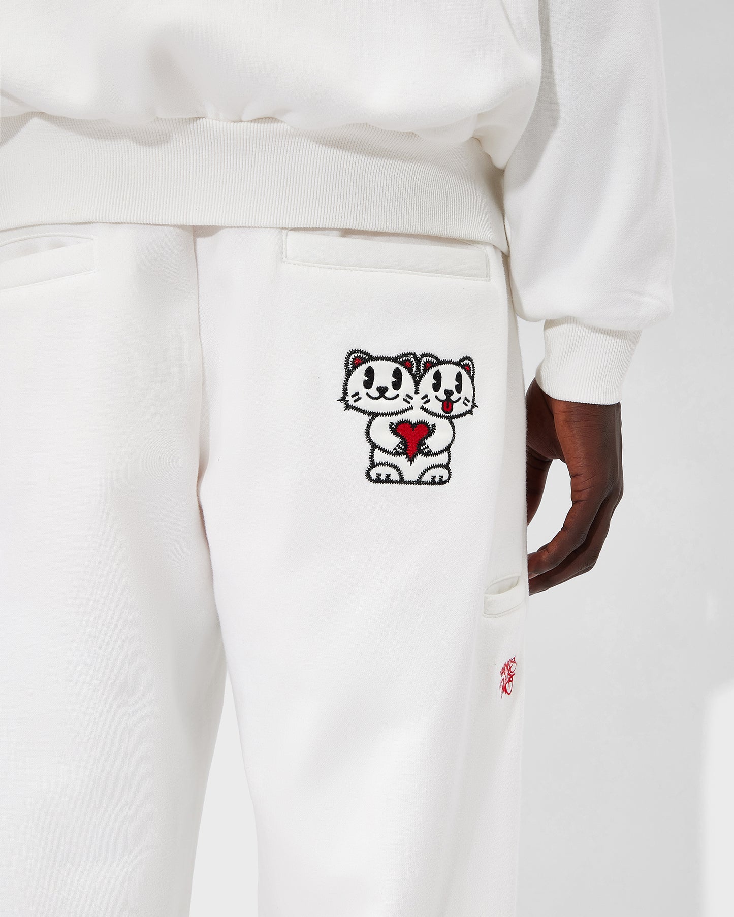 White Kitty Mascot Tracksuit
