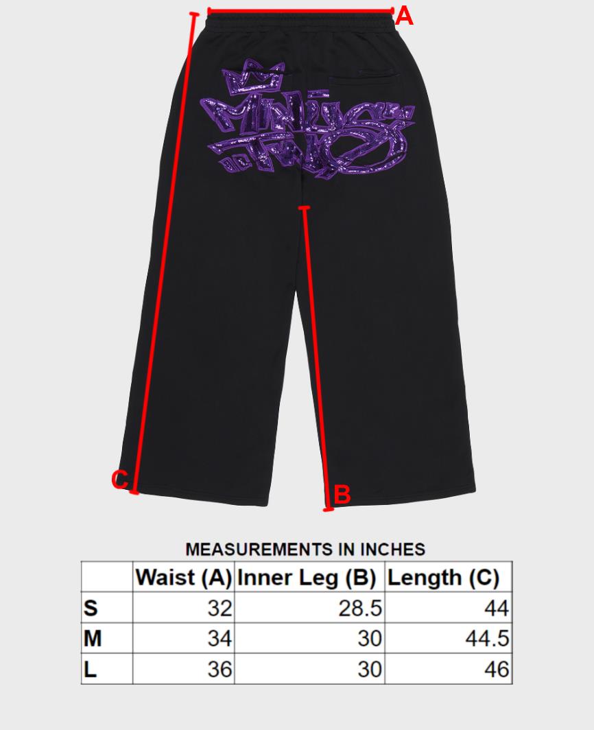 Crown Logo Joggers (Purple Logo)