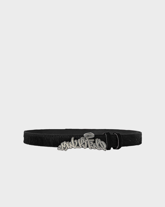 Arch Logo Pony Hair Belt (Black)