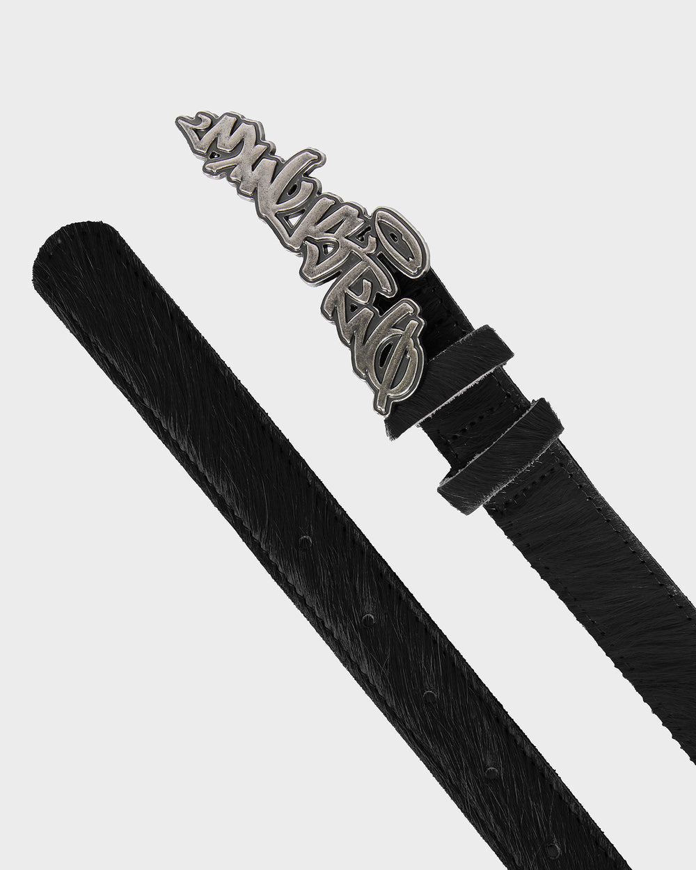 Arch Logo Pony Hair Belt (Black)