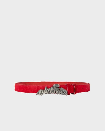 Arch Logo Pony Hair Belt (Red)