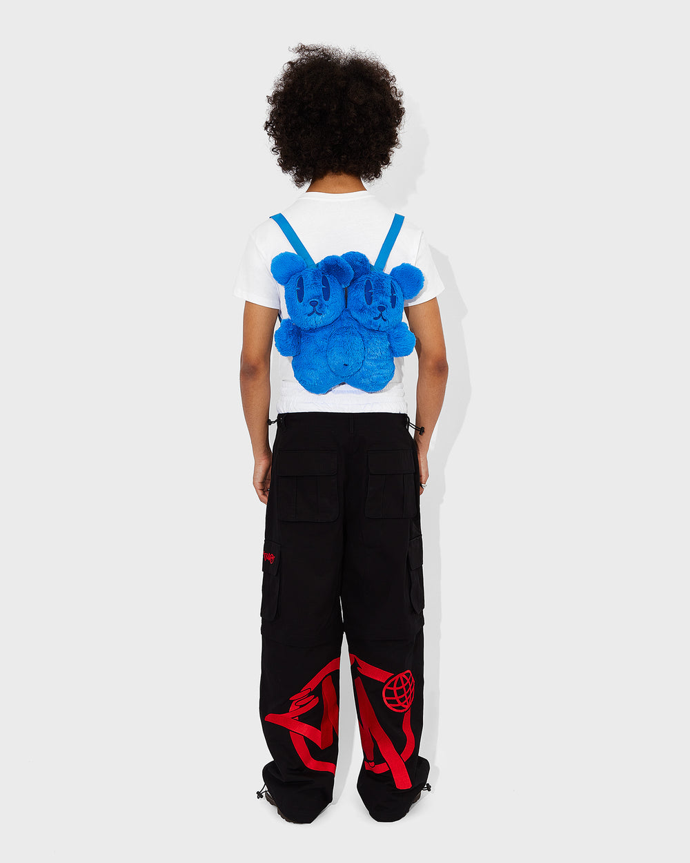 Blue Teddy Mascot Bag