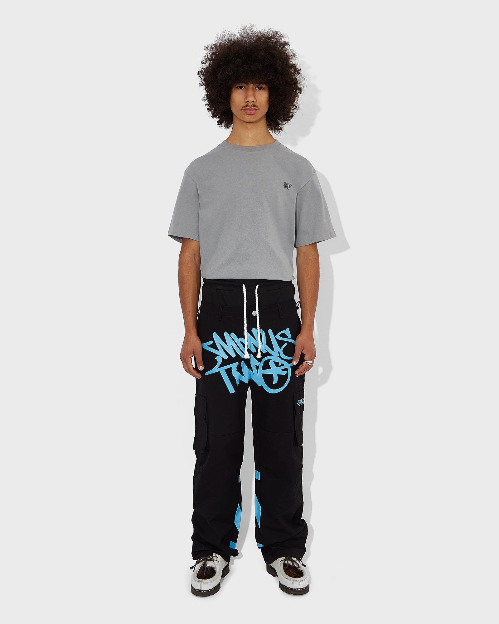 Black Graff Cargos (Blue Logo)