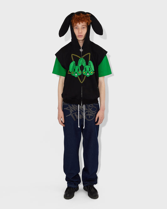 Men's Bunny Sleeveless Hoodie 