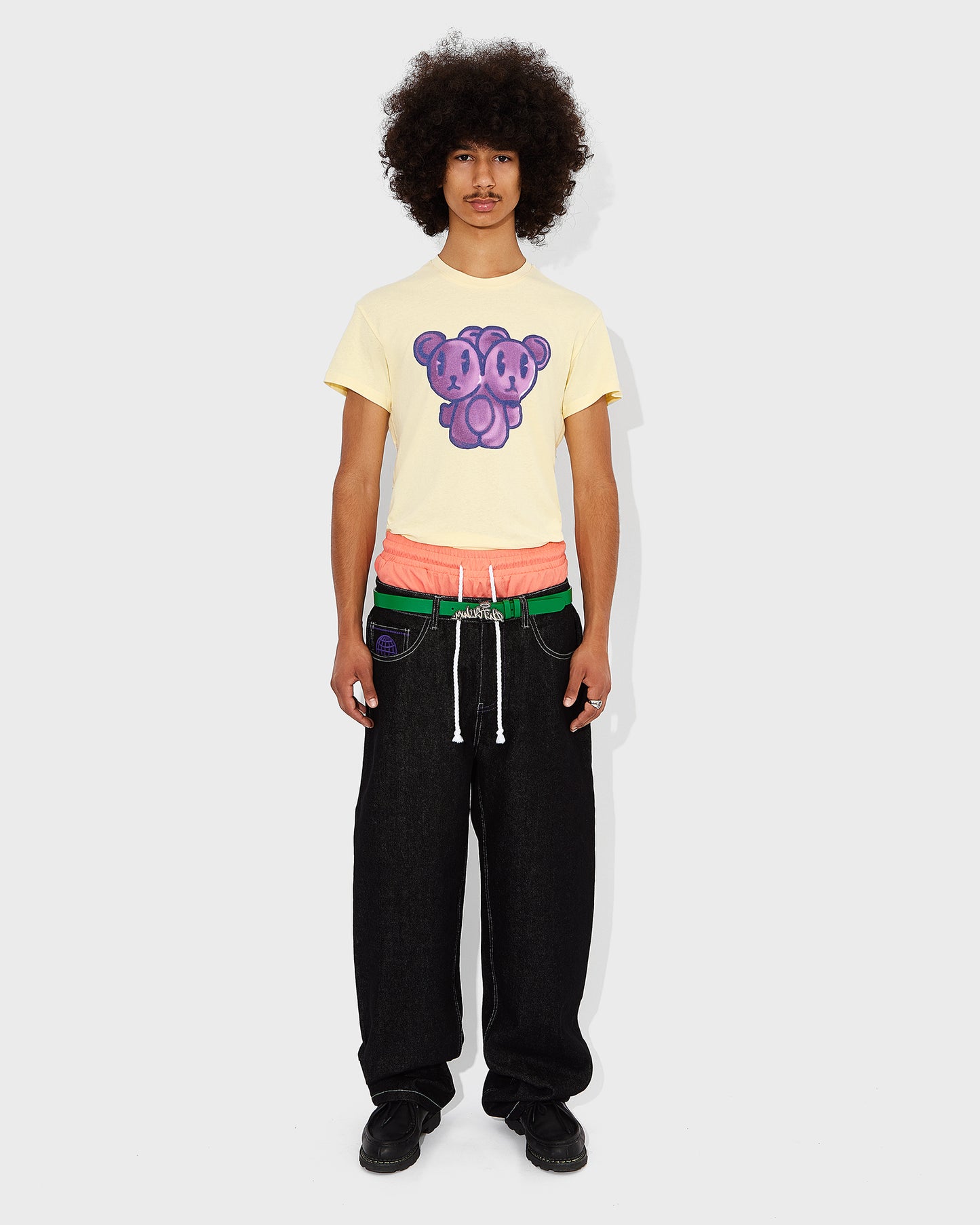 Men's Purple Stitch Classic Jeans 