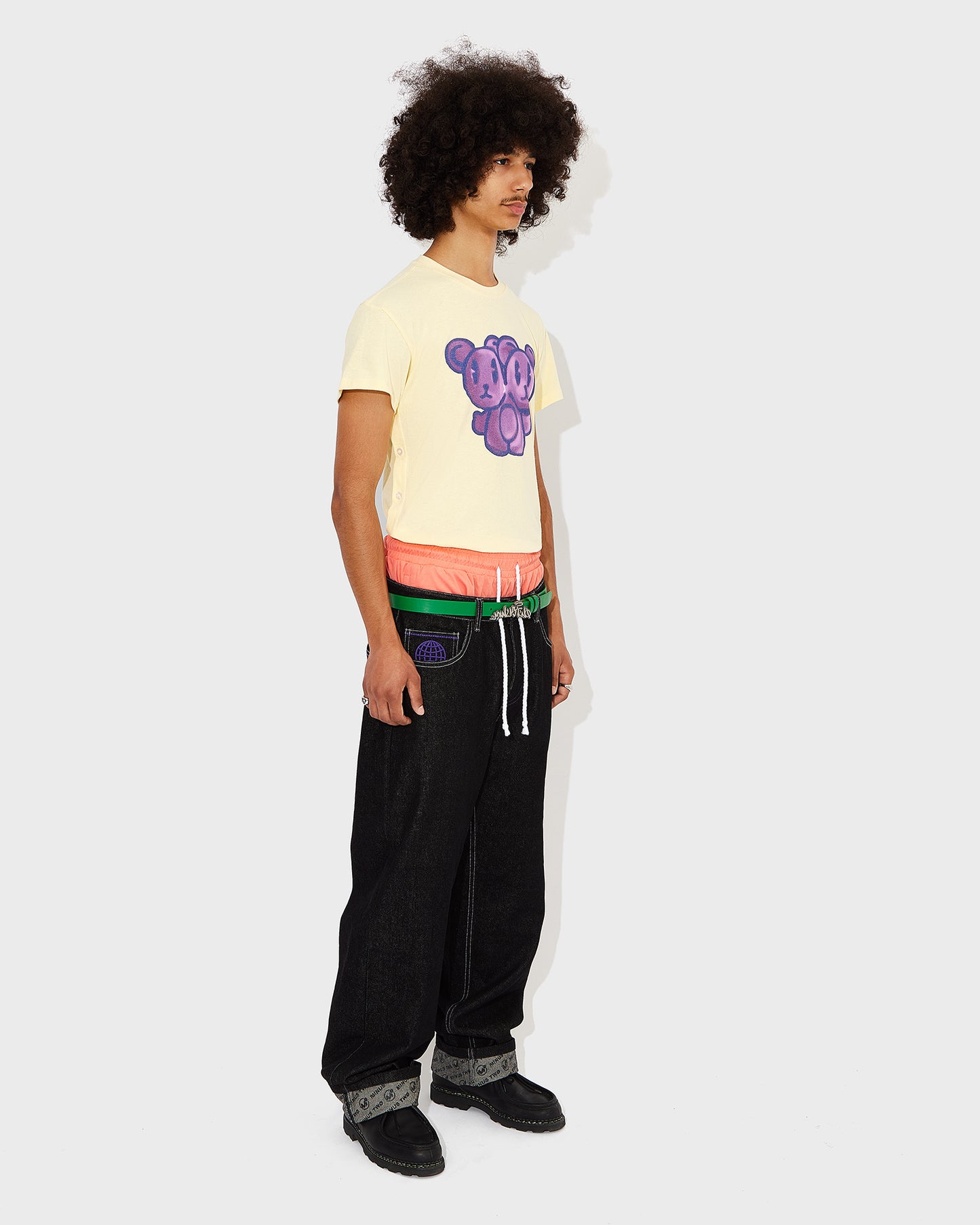 Men's Purple Stitch Classic Jeans 