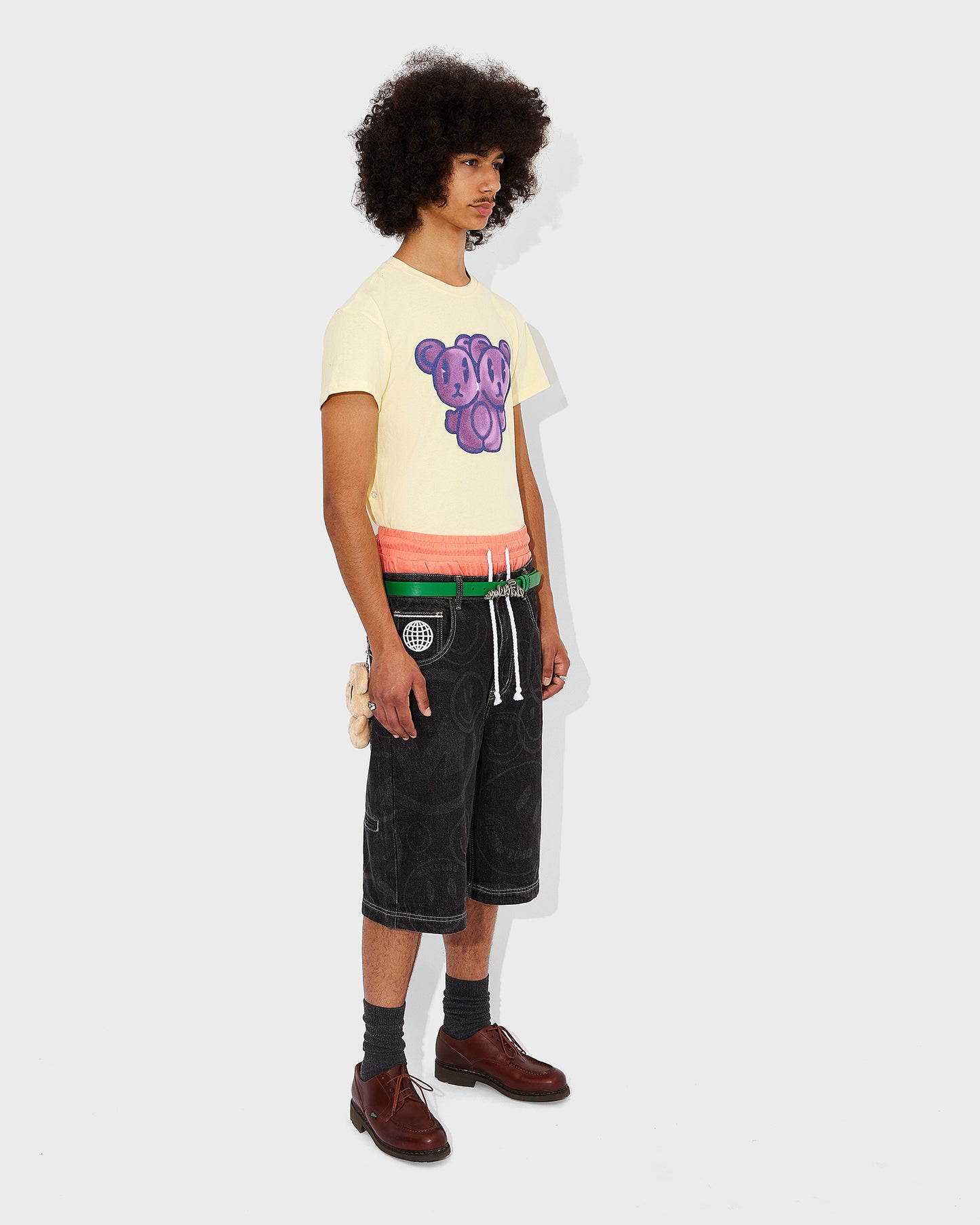Black Smiley Jorts