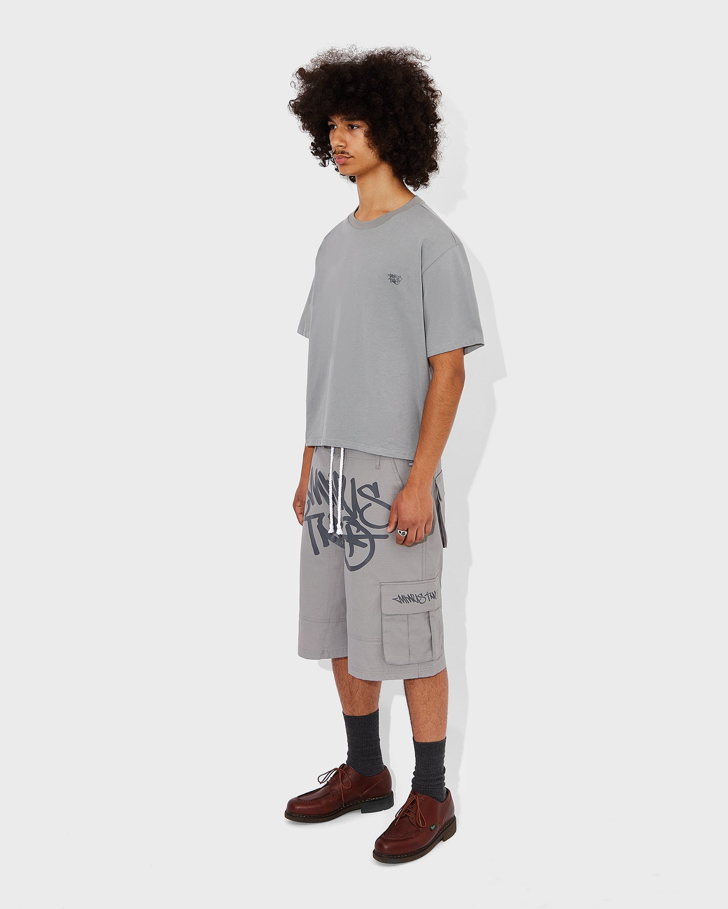 Men's Grey Graff Logo Tee