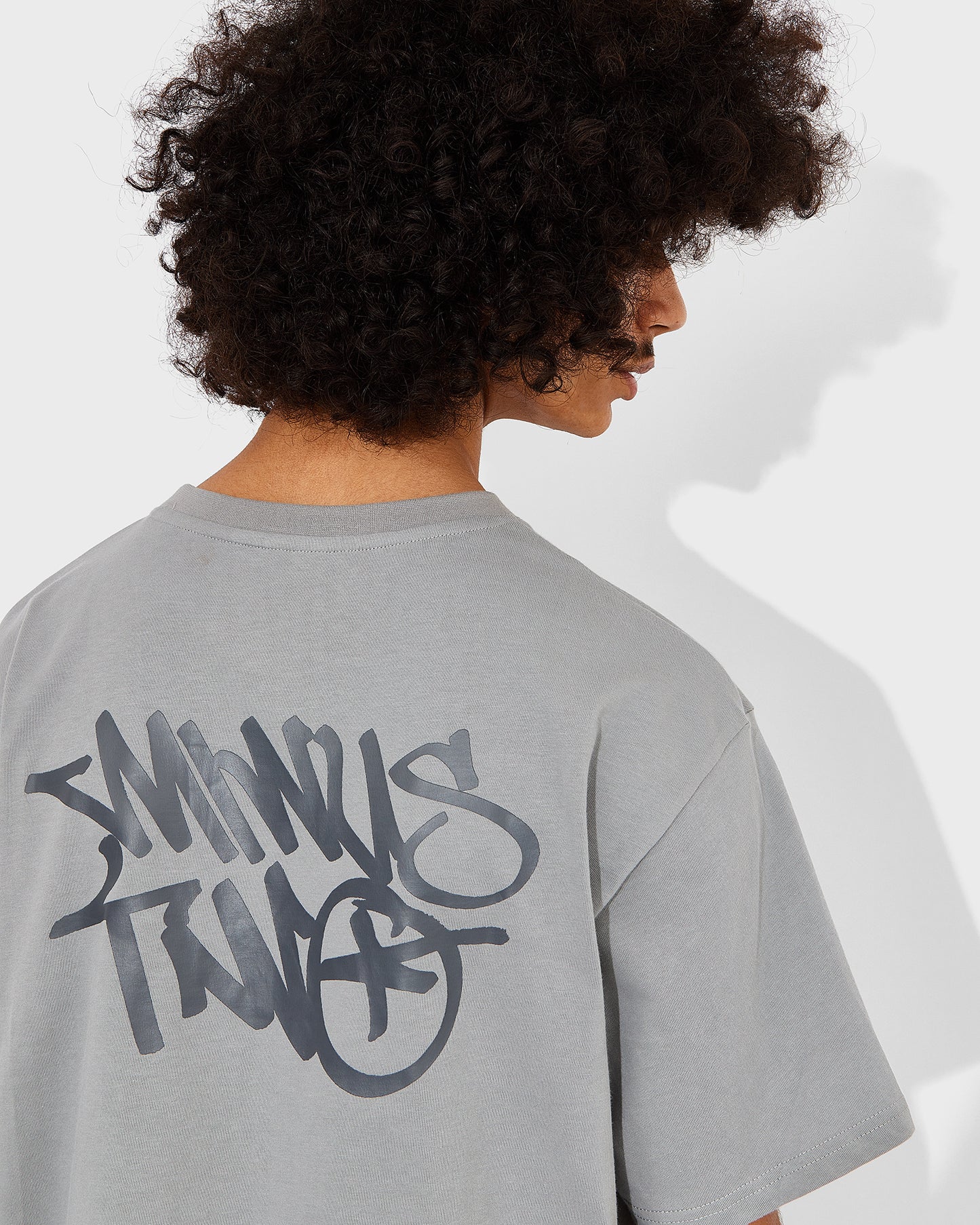Men's Grey Graff Logo Tee
