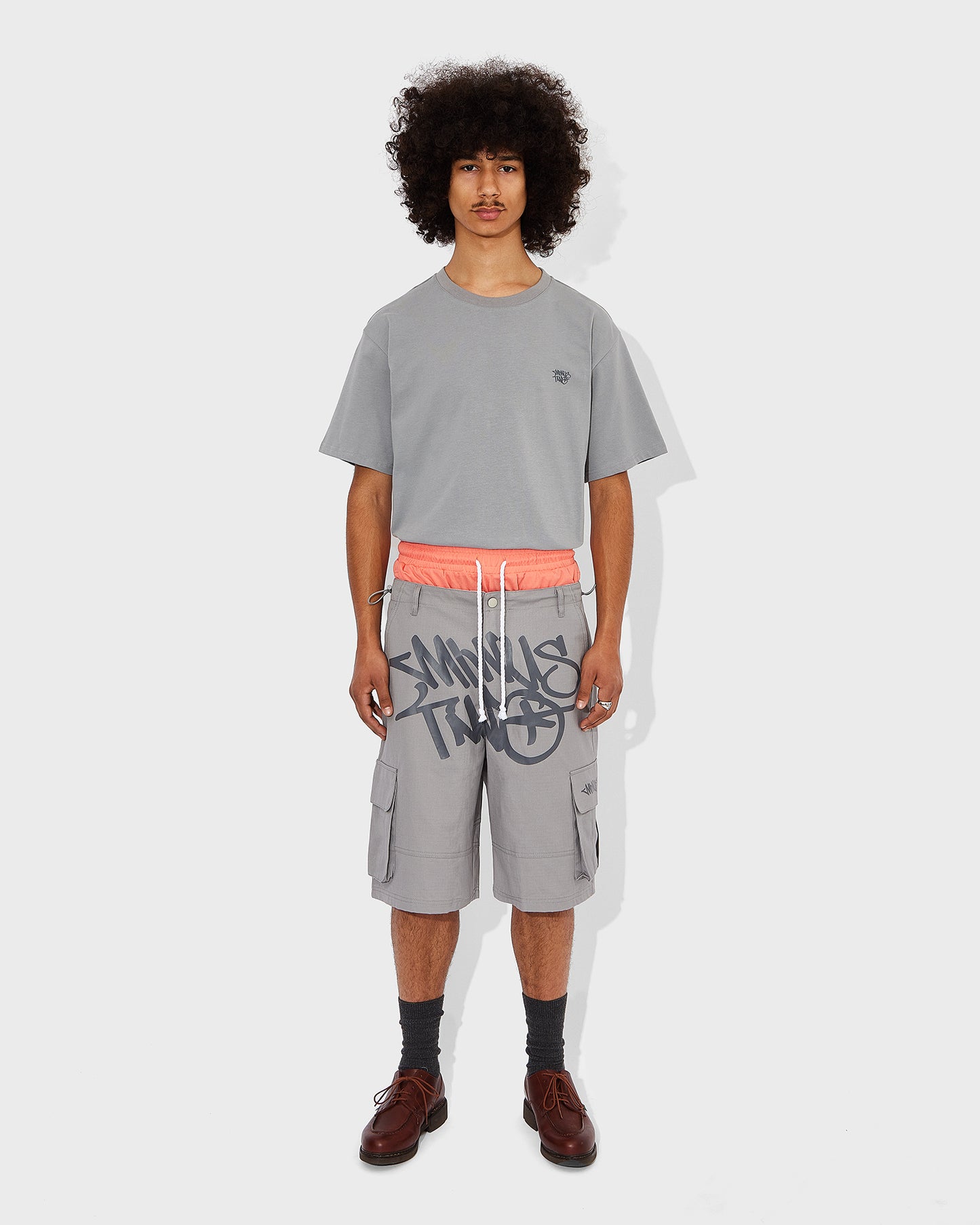 Men's Grey Graff Logo Tee