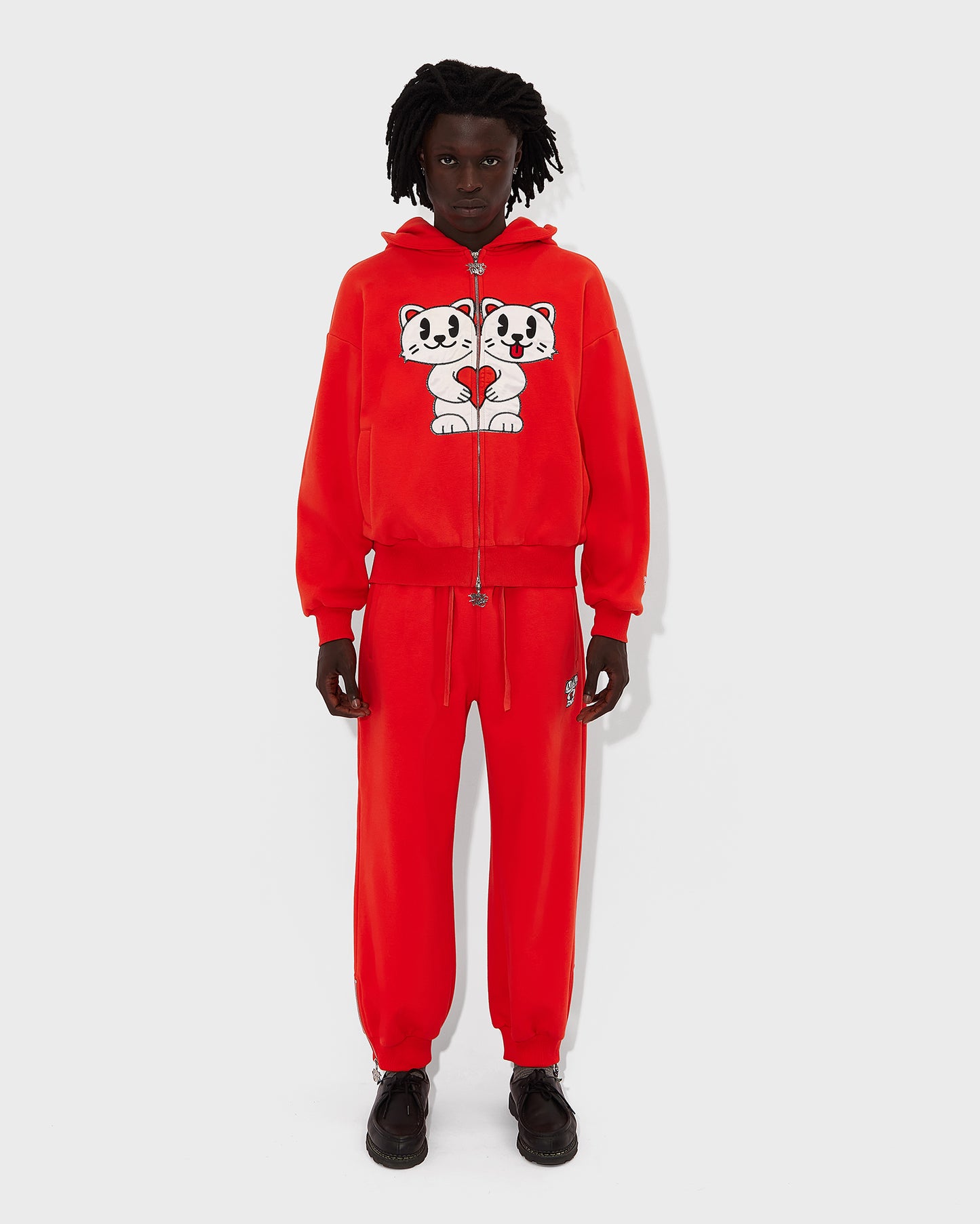 Men's Orange Kitty Tracksuit 