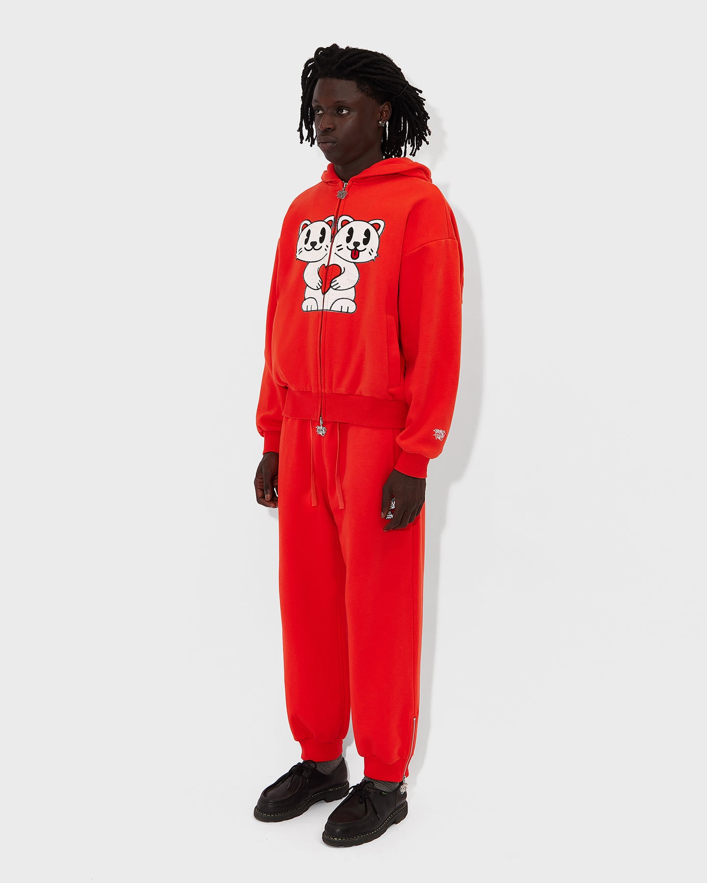 Men's Orange Kitty Tracksuit 