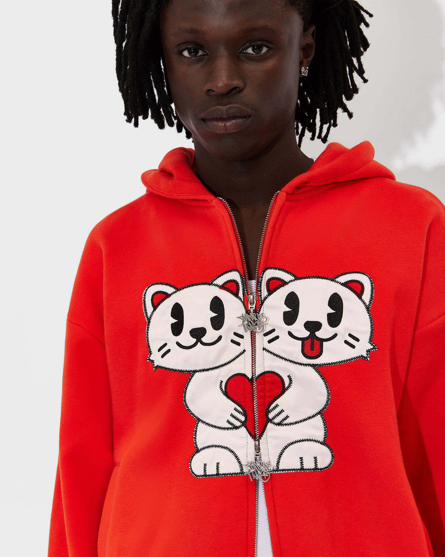 Men's Orange Kitty Tracksuit 