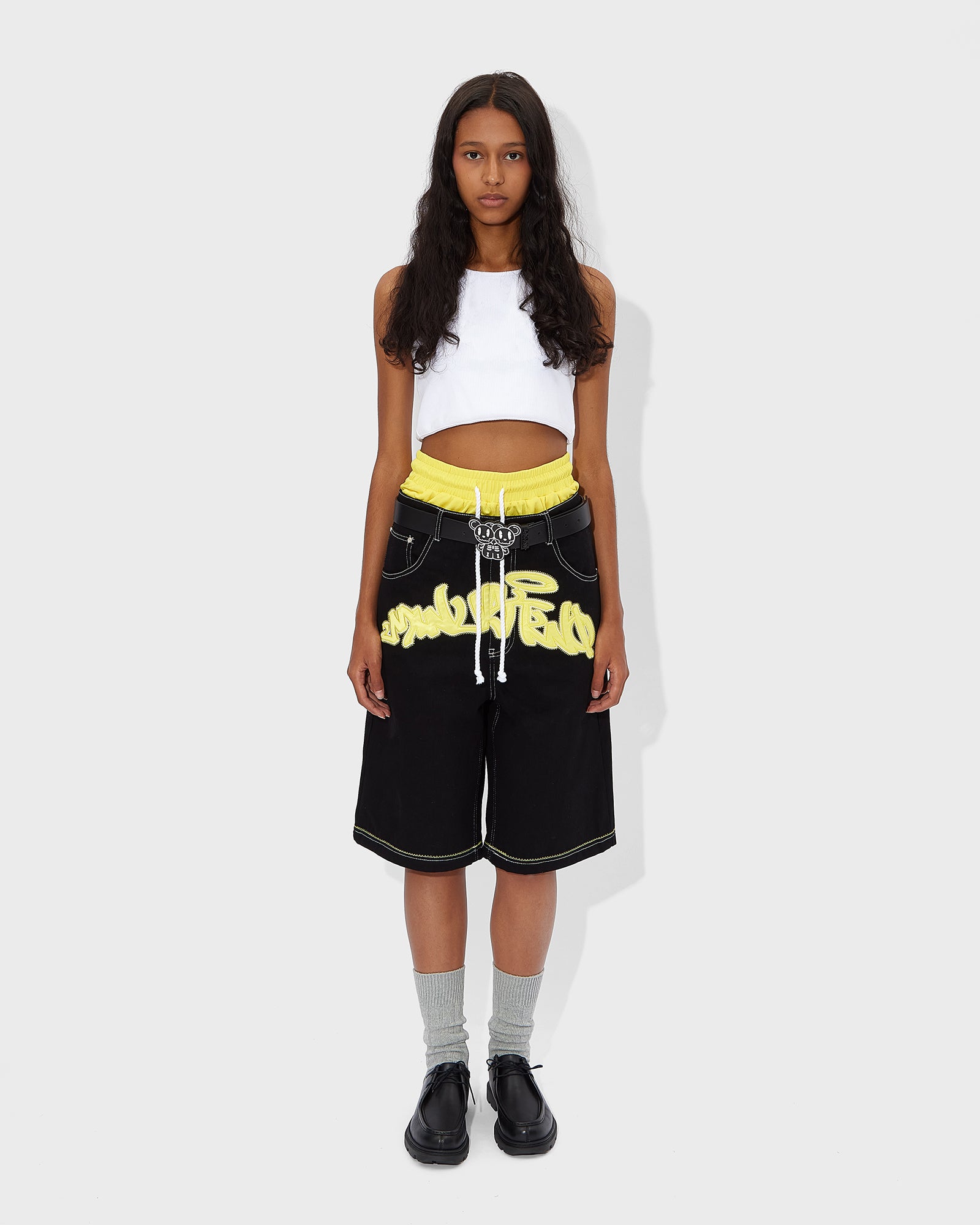 Black Arch Logo Jorts