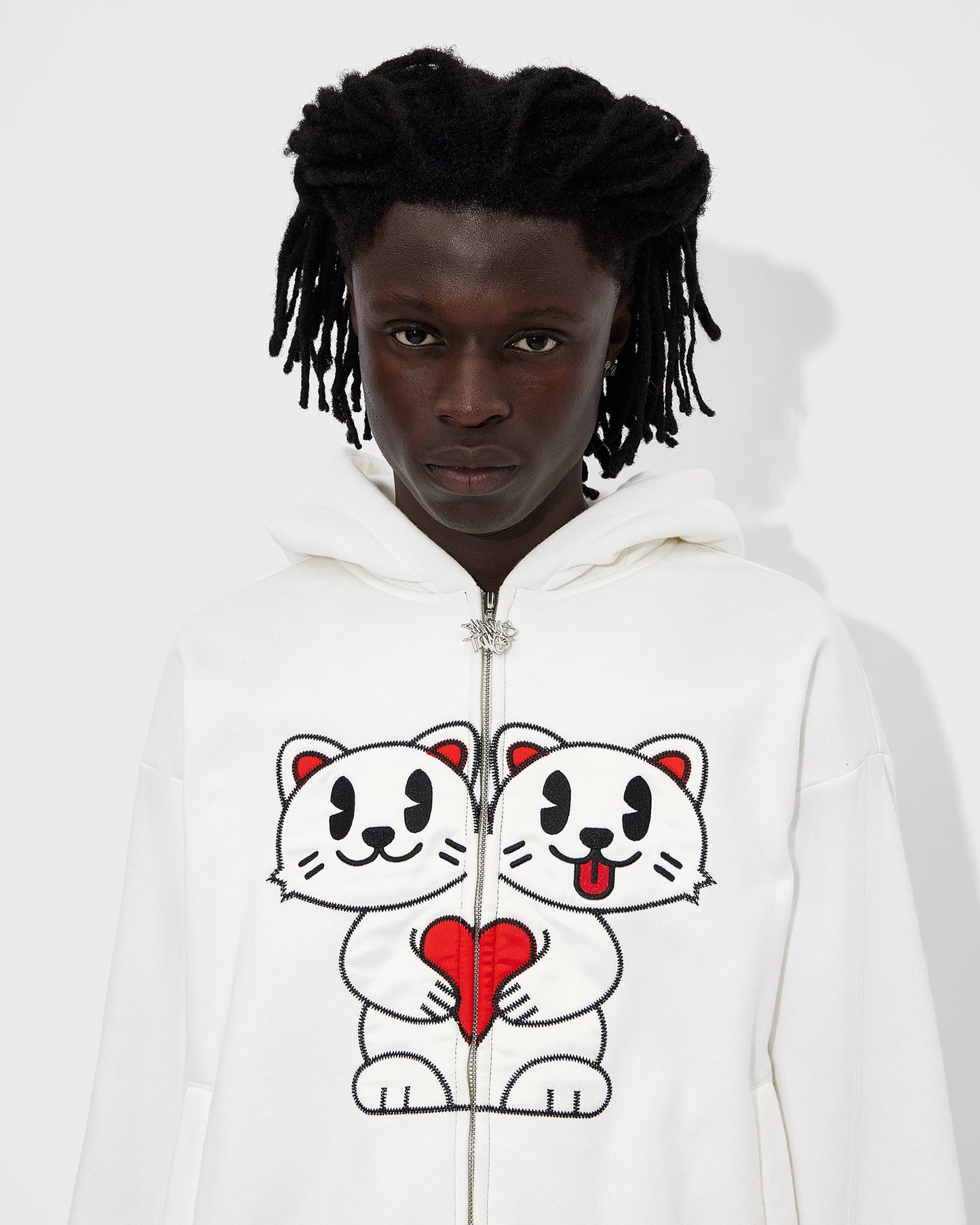 White Kitty Hoodie