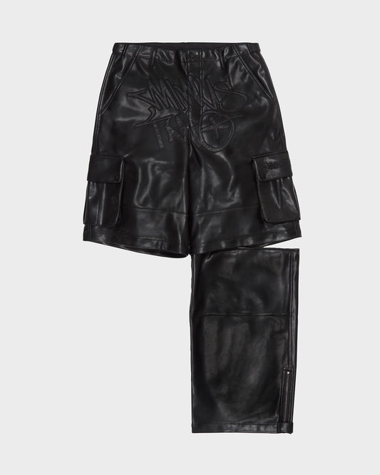 Black Leather Graff Cargos (Black Friday Special)