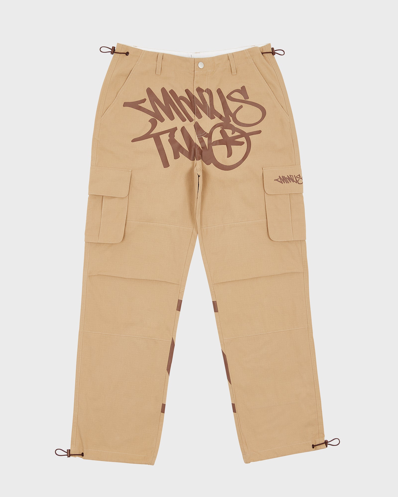 Beige Graff Cargos (Brown Logo)