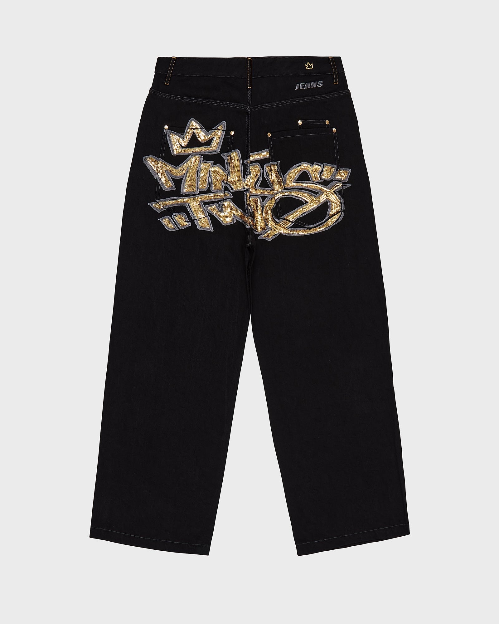 Crown Logo Jeans (Gold Logo)