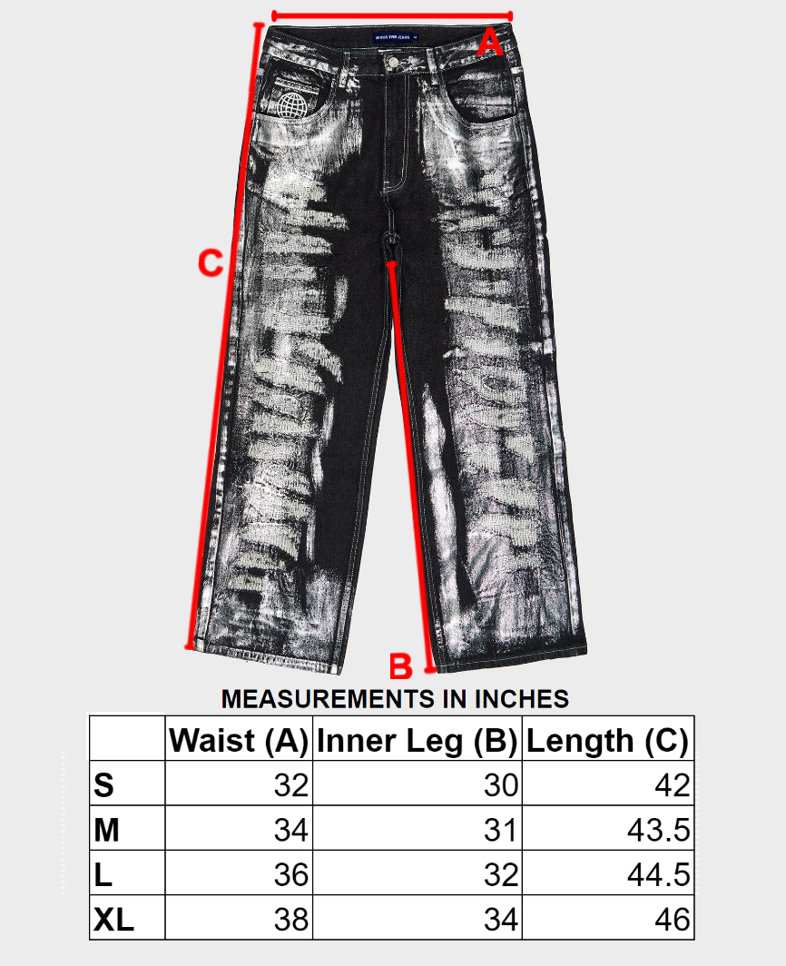 Foil Stain Classic Jeans
